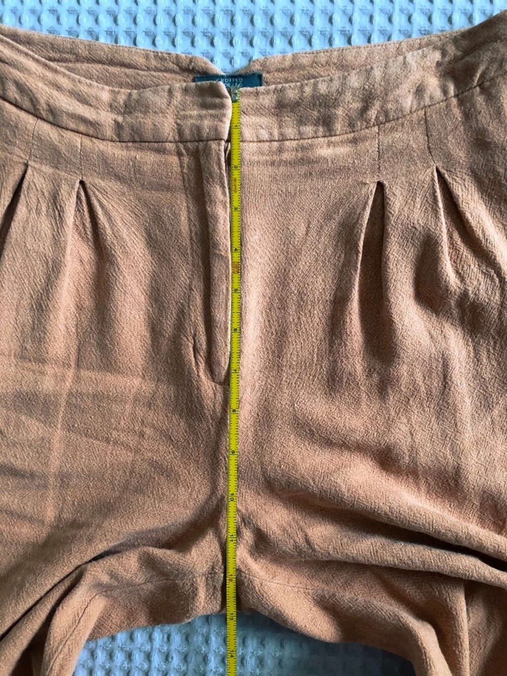 Worthington Cropped Wide Leg Mustard Pants - Size 6 - Picture 6 of 10